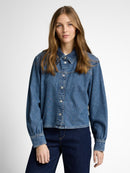 TOM TAILOR DENIM WOMEN Short denim shirt Freizeitshirts /-blusen TOM TAILOR DENIM WOMEN