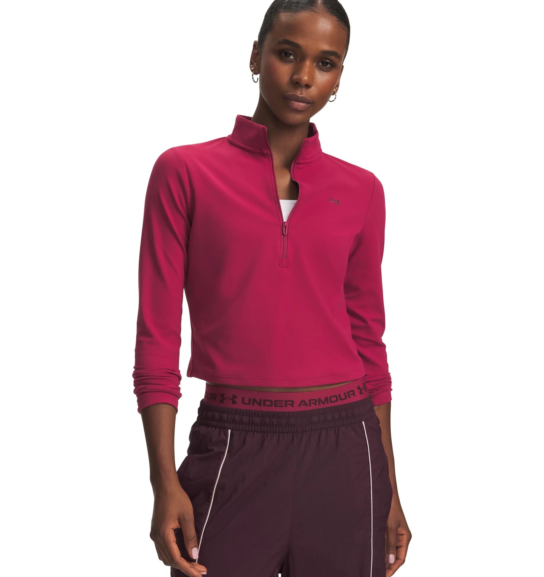 UNDER ARMOUR MOTION 1/2 ZIP Trainingsjacken UNDER ARMOUR CLARET XS