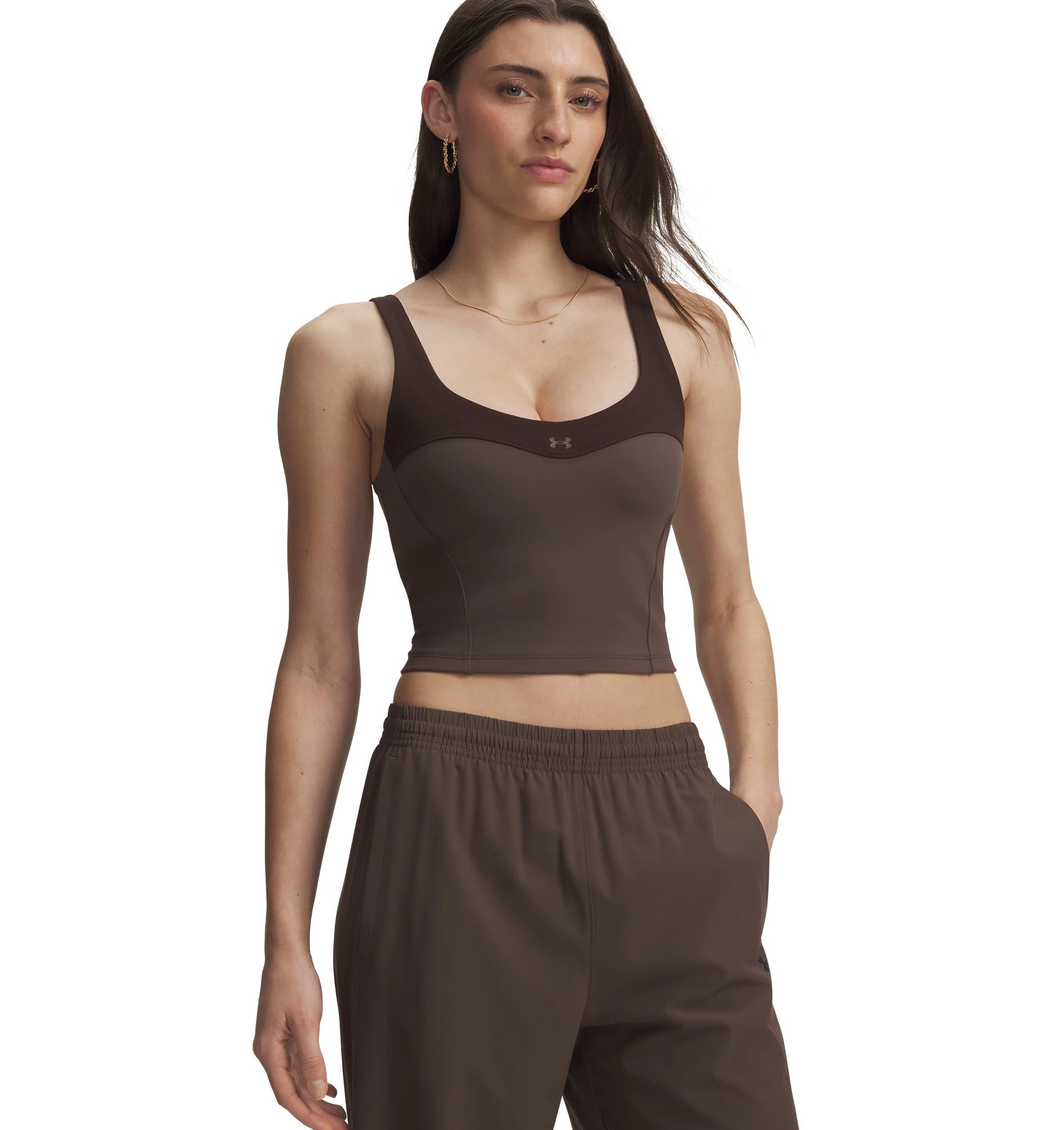UNDER ARMOUR MOTION COLORBLOCK TANK Trainingsshirts UNDER ARMOUR TAUPE DUSK XS