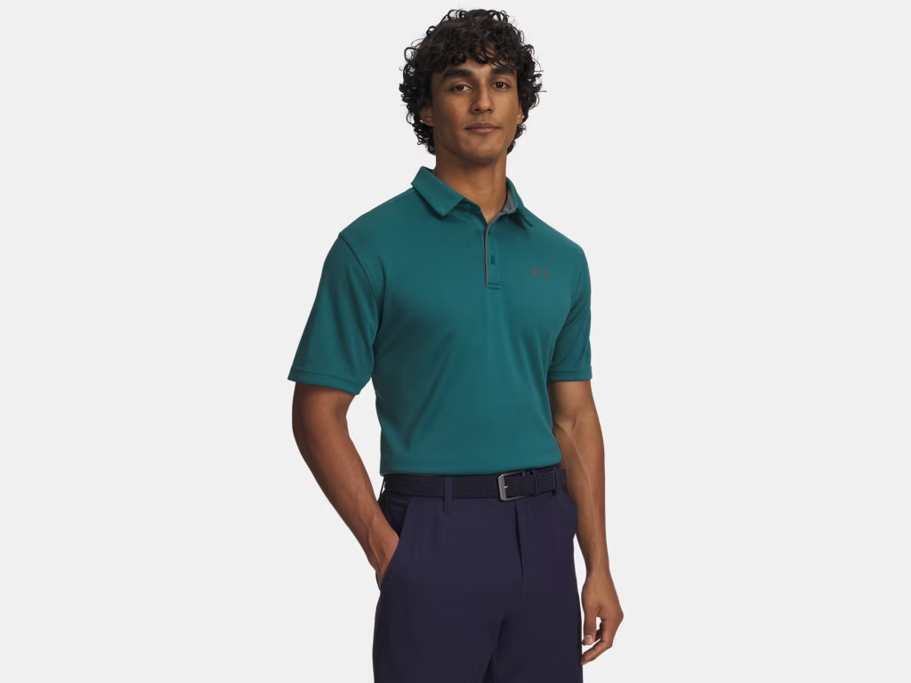 UNDER ARMOUR TECH POLO Trainingsshirts UNDER ARMOUR RACK GREEN M