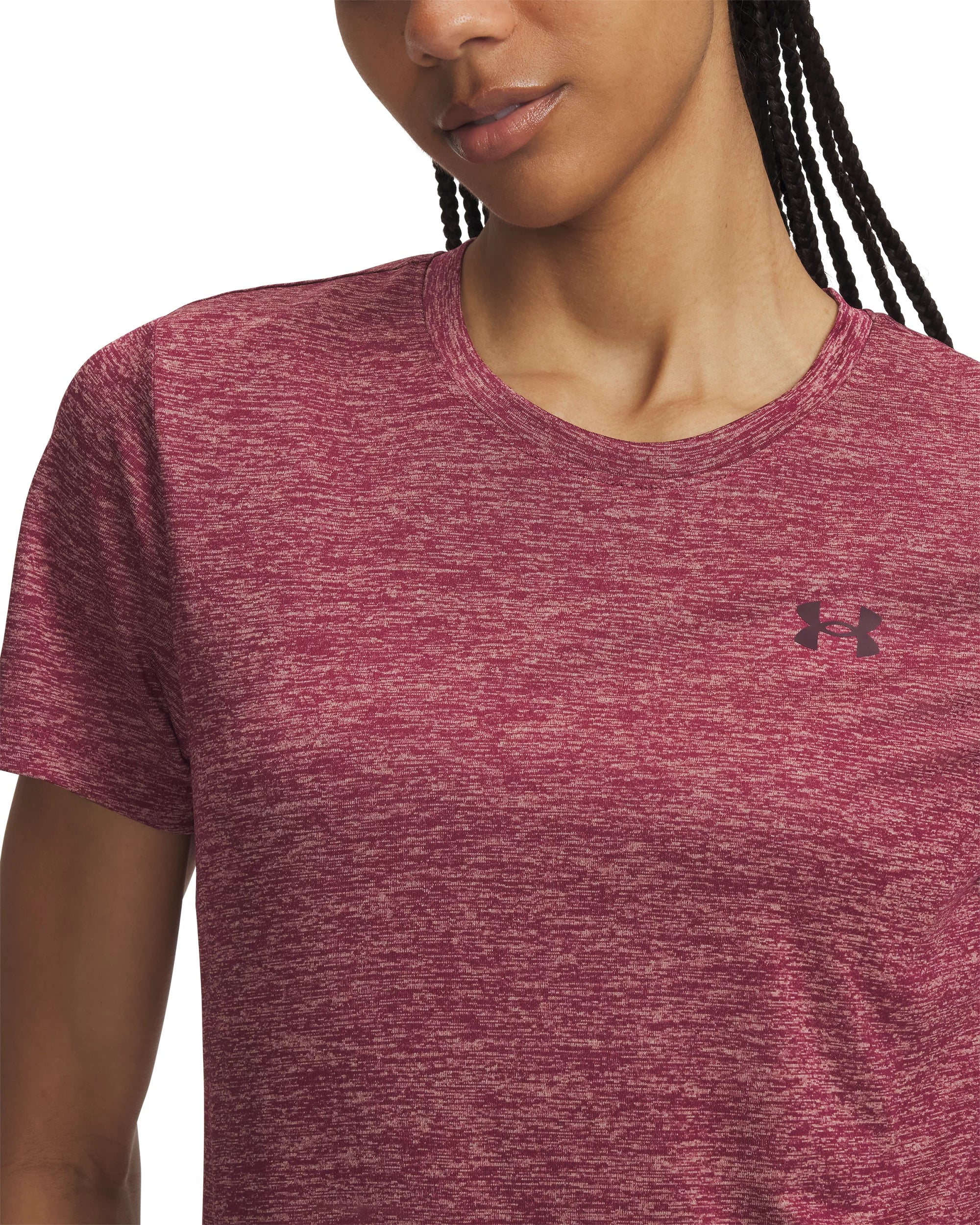 UNDER ARMOUR TECH SSC- TWIST Trainingsshirts UNDER ARMOUR CLARET XS