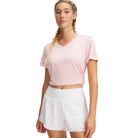 UNDER ARMOUR TECH SSV- TWIST Trainingsshirts UNDER ARMOUR 647 PRIME PINK XS