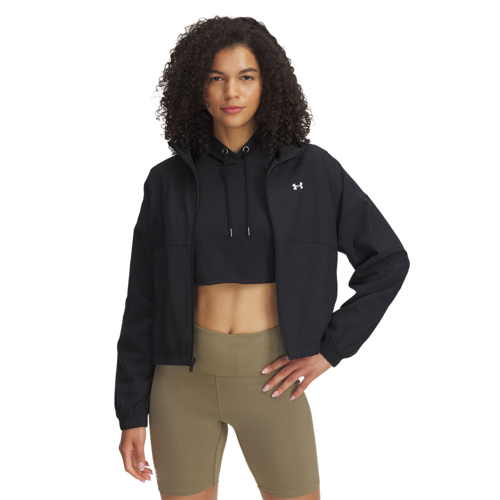 UNDER ARMOUR UA RIVAL WOVEN JACKET 348 SILICA GREEN Freizeitpullover UNDER ARMOUR 001 BLACK XS