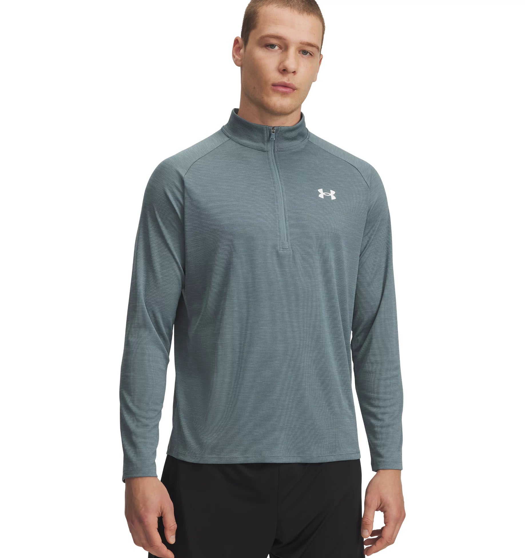 UNDER ARMOUR UA TECH TEXTURED 1/2 ZIP 452 ETHER BLUE Trainingsjacken UNDER ARMOUR JASPER BLUE S