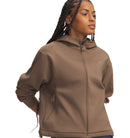UNDER ARMOUR UNSTOPPABLE FLEECE FZ JKT Trainingsjacken UNDER ARMOUR DESERT TAUPE XS