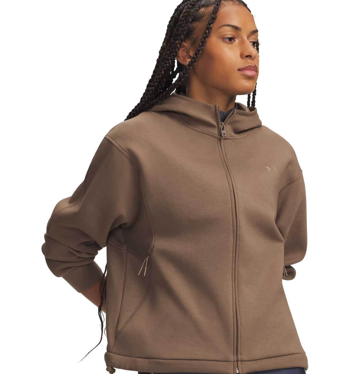UNDER ARMOUR UNSTOPPABLE FLEECE FZ JKT Trainingsjacken UNDER ARMOUR DESERT TAUPE XS