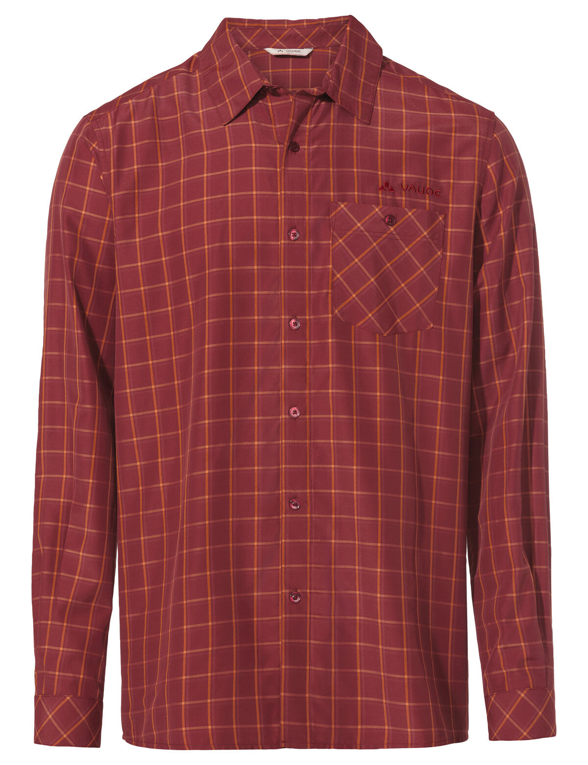 VAUDE Me Albsteig LS Shirt III dark sea/dark sea Wandershirts /-hemden VAUDE carmine/mars re M