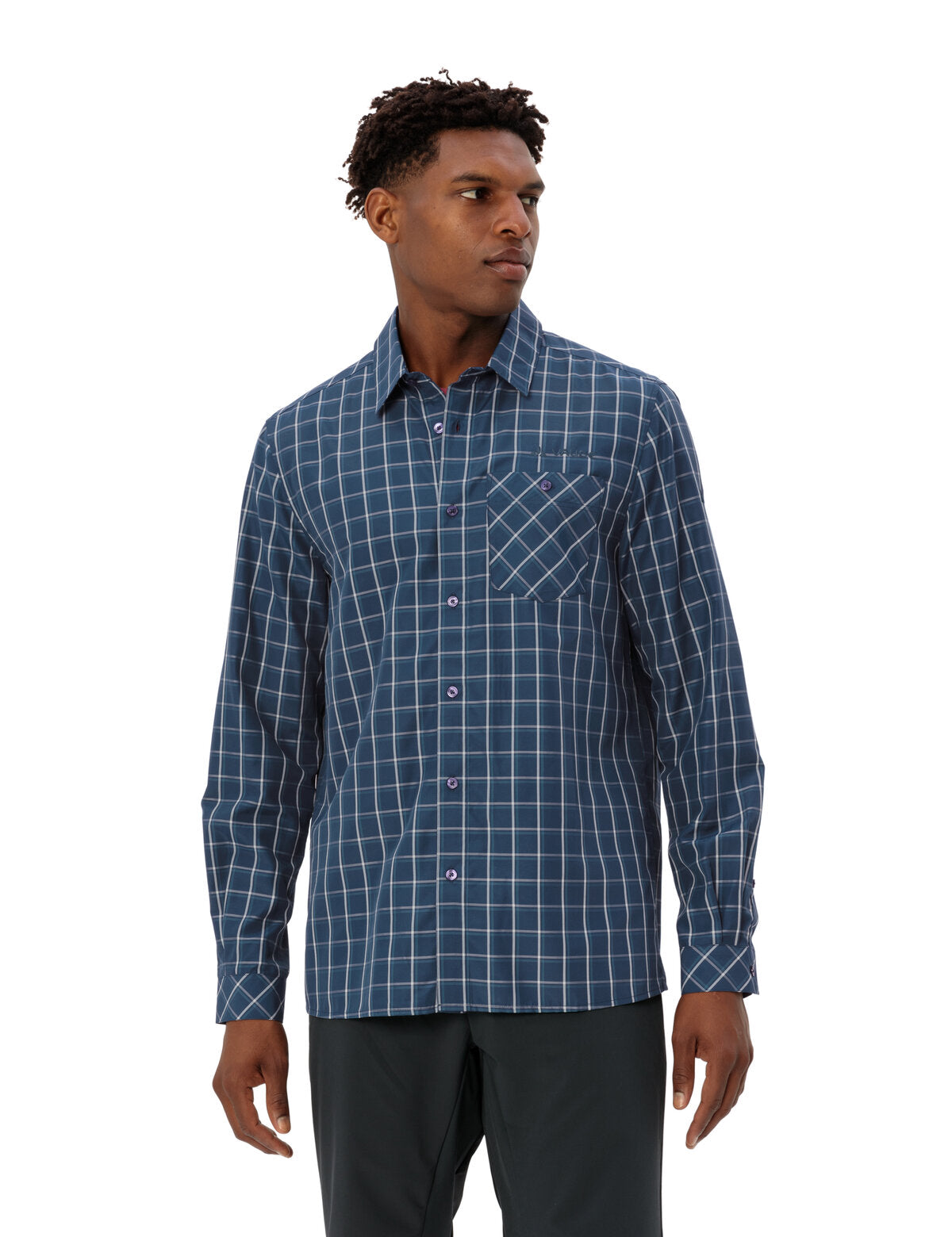 VAUDE Me Albsteig LS Shirt III dark sea/dark sea Wandershirts /-hemden VAUDE