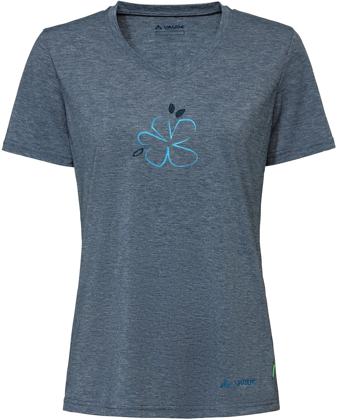 VAUDE Wo Skomer Print T-Shirt III dark sea Wandershirts /-hemden VAUDE 160 38