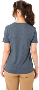VAUDE Wo Skomer Print T-Shirt III dark sea Wandershirts /-hemden VAUDE