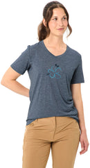VAUDE Wo Skomer Print T-Shirt III dark sea Wandershirts /-hemden VAUDE