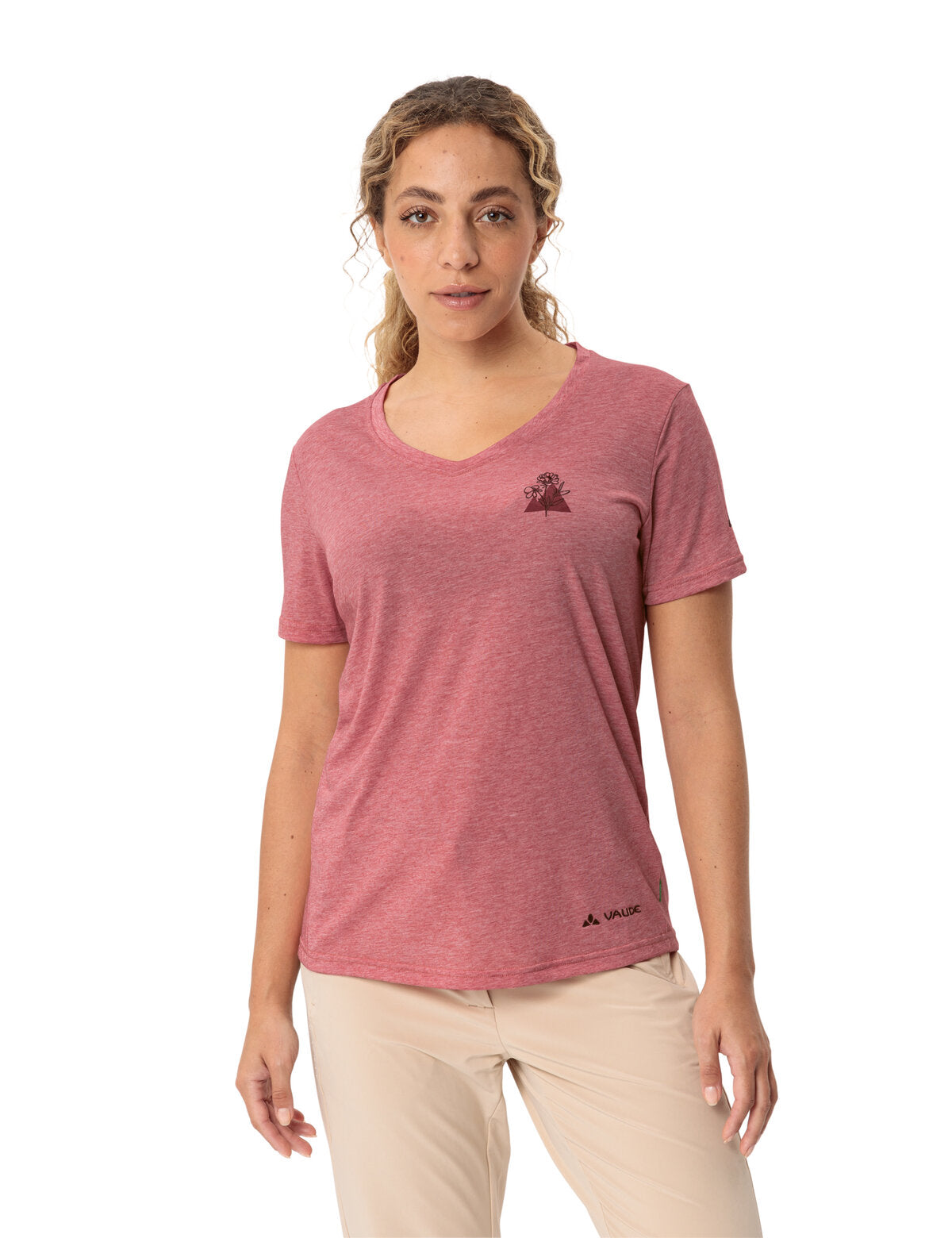 VAUDE Wo Skomer Print T-Shirt III dark sea Wandershirts /-hemden VAUDE