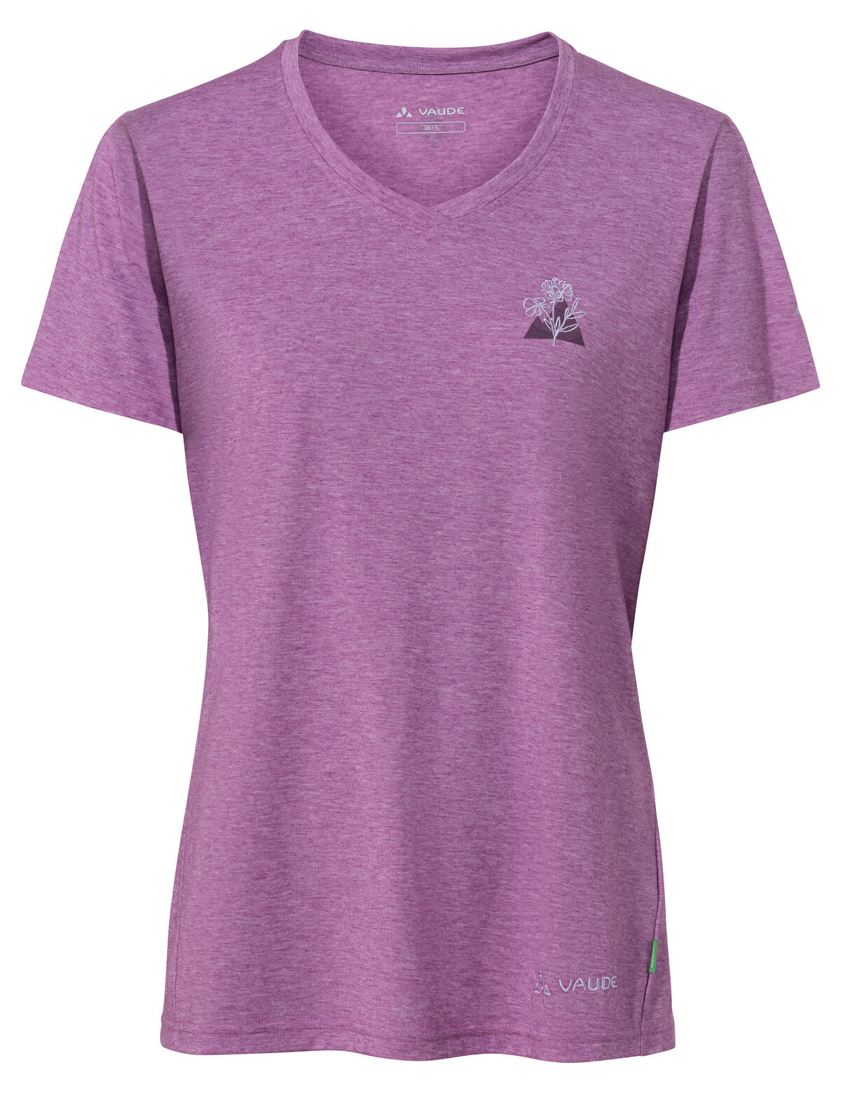 VAUDE Wo Skomer Print T-Shirt III dark sea Wandershirts /-hemden VAUDE magenta 38