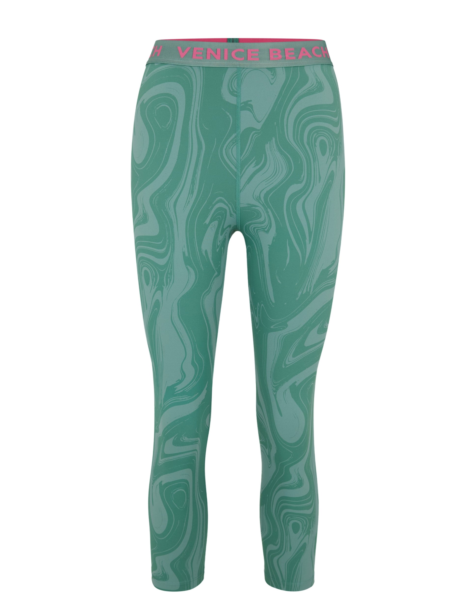 VENICE BEACH VB_Kendall 1117 AOP Tights 7/8 Trainingshosen & Jogginghosen VENICE BEACH AOP lava eucalyptus XS