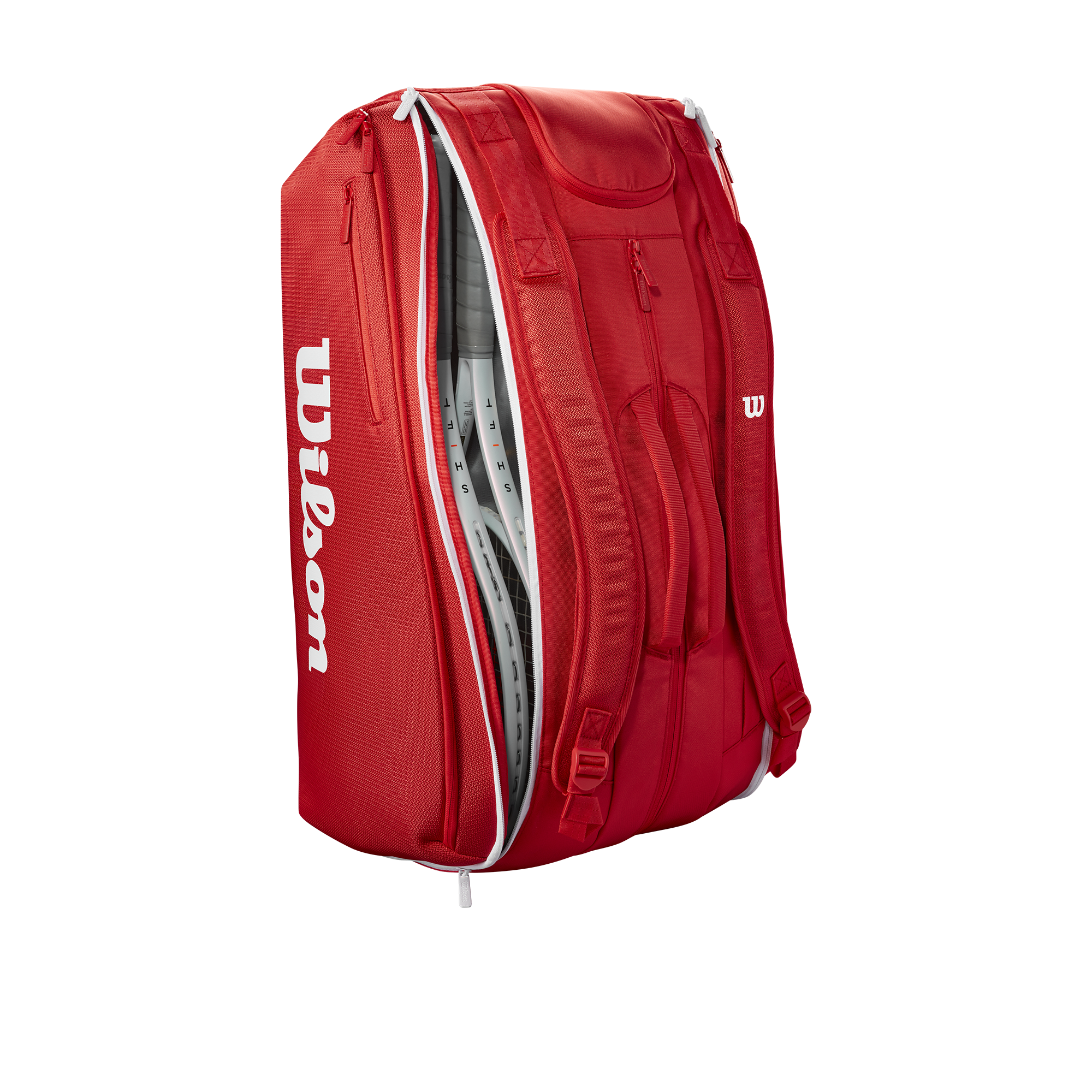 WILSON SUPER TOUR WILSON RED 15PK 2025 Red Tennistaschen & Rucksäcke WILSON
