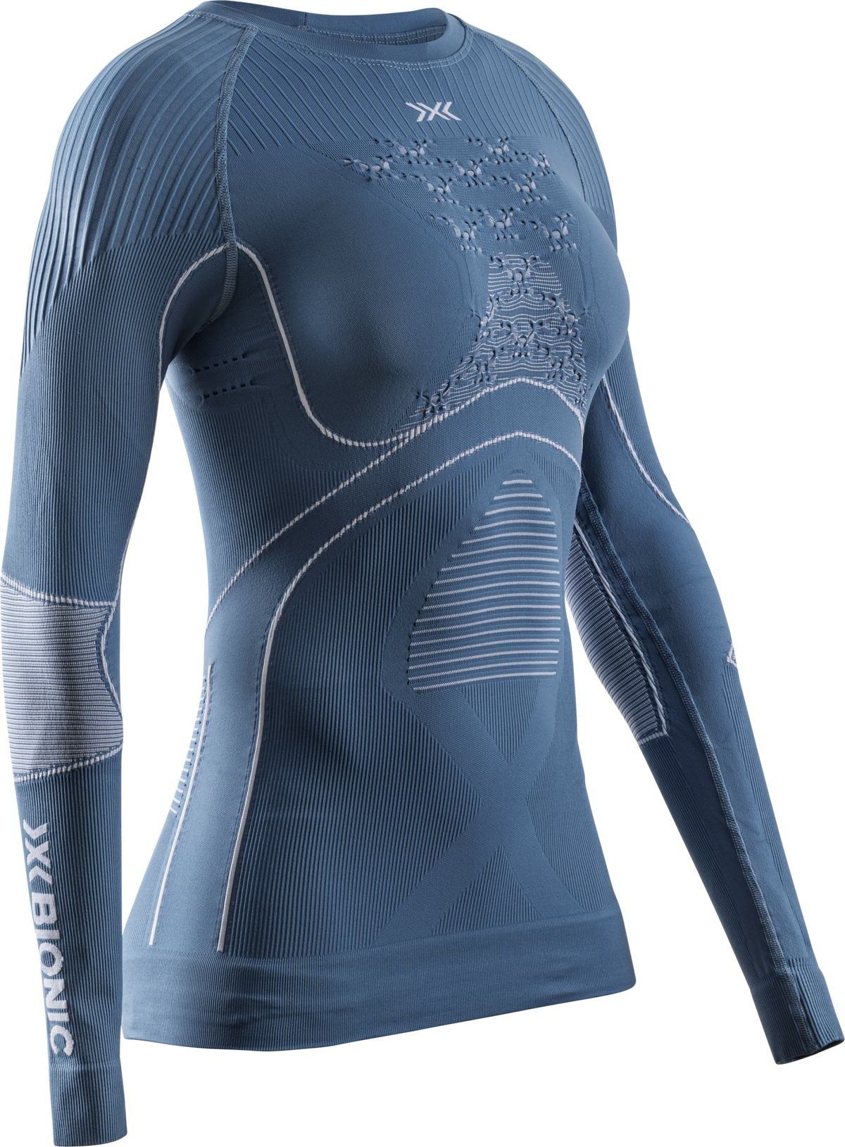X-BIONIC Longsleeves A015 MINERAL BLUE/ARCTIC WHITE Unterhemden X-BIONIC A015 MINERAL BLUE/ARCTIC WHITE S