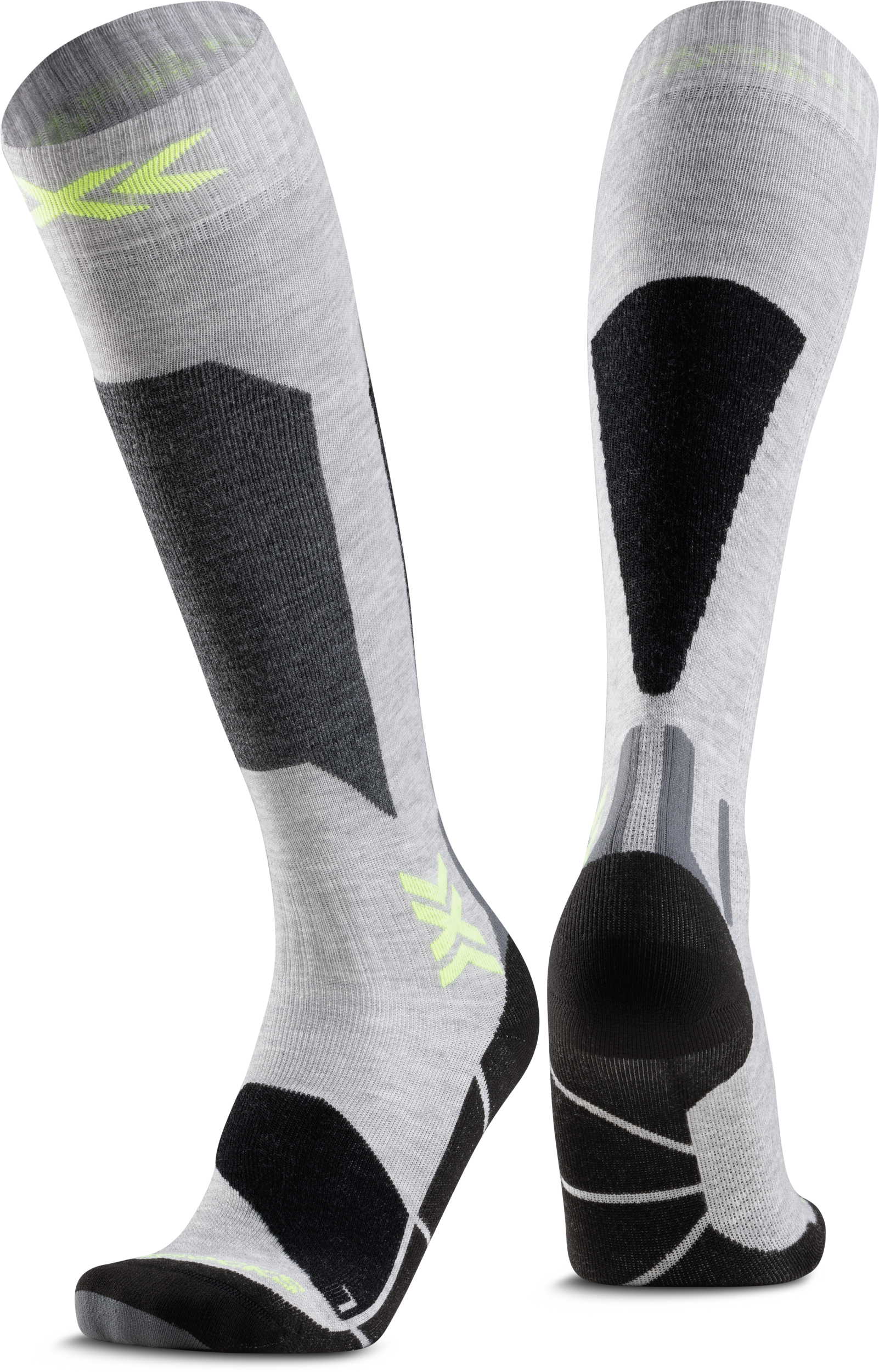 X-SOCKS Over The Calf G741 RHINO GREY/CANARY Skisocken X-SOCKS G741 RHINO GREY/CANARY 27-30