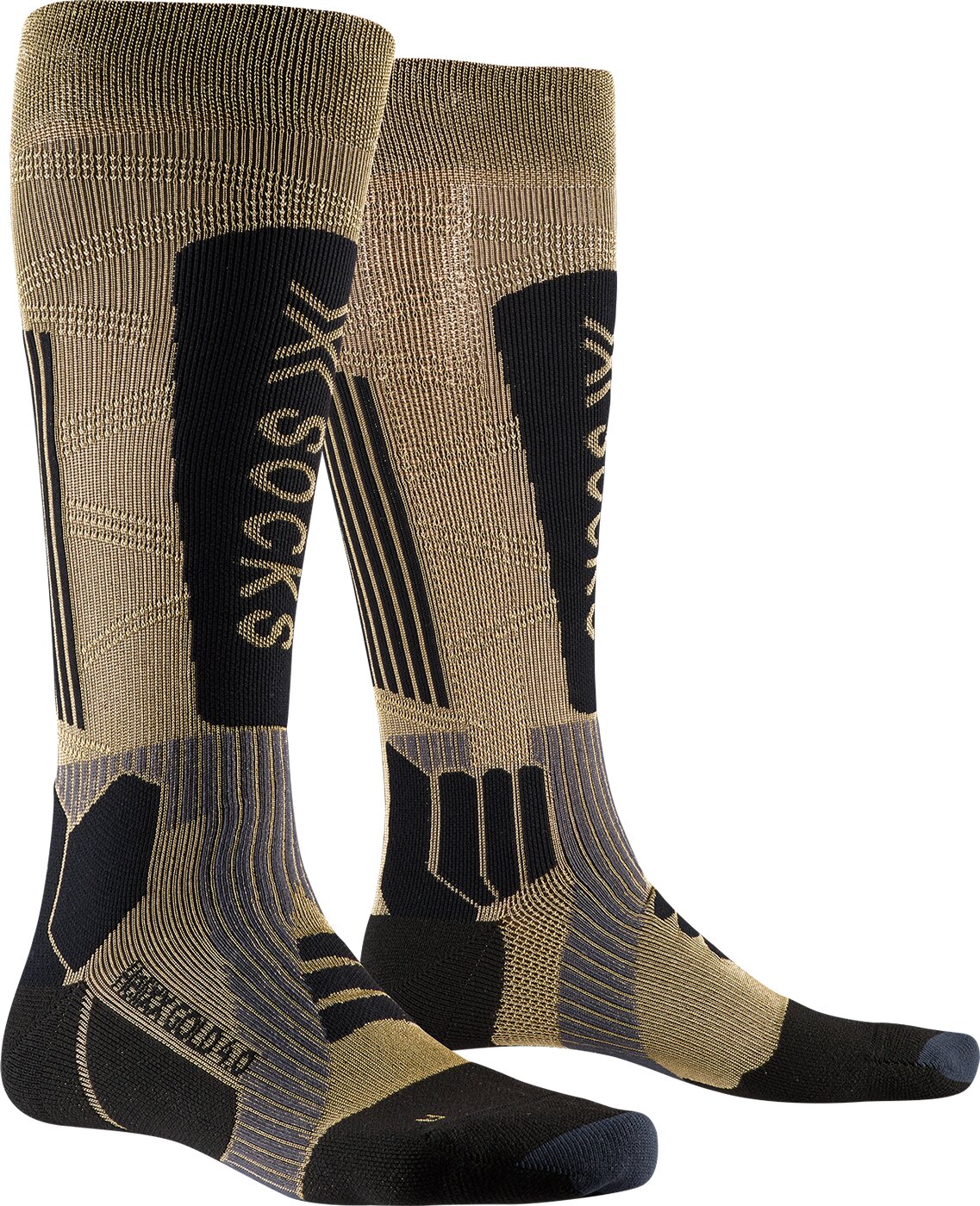 X-SOCKS Over The Calf S001 GOLD/BLACK Skisocken X-SOCKS S001 GOLD/BLACK 36-38