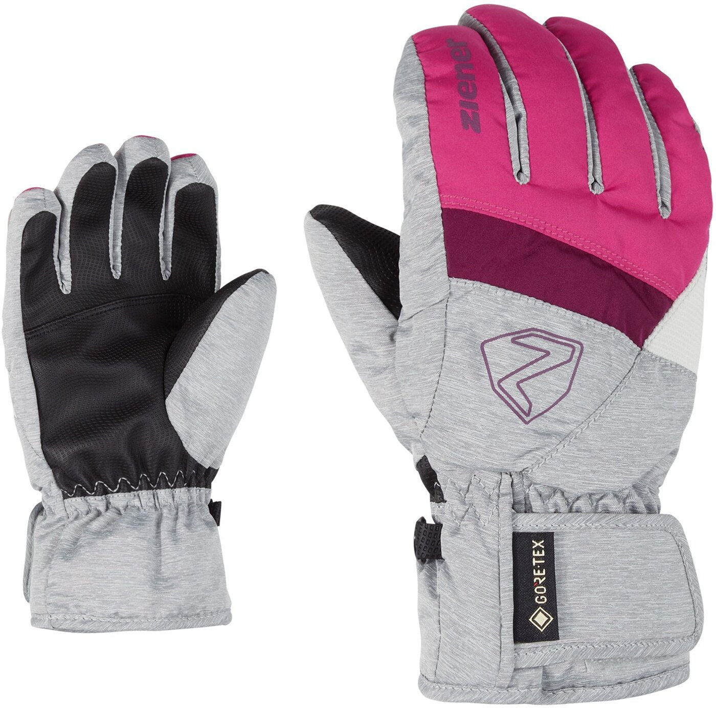 ZIENER LEIF GTX glove junior Ski- & Snowboardhandschuhe ZIENER 766823 pop pink/light melange 7.5