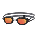 ZOGGS Predator Titanium Schwimmbrillen ZOGGS Grey Black Mirror Orange - Regular Fit -