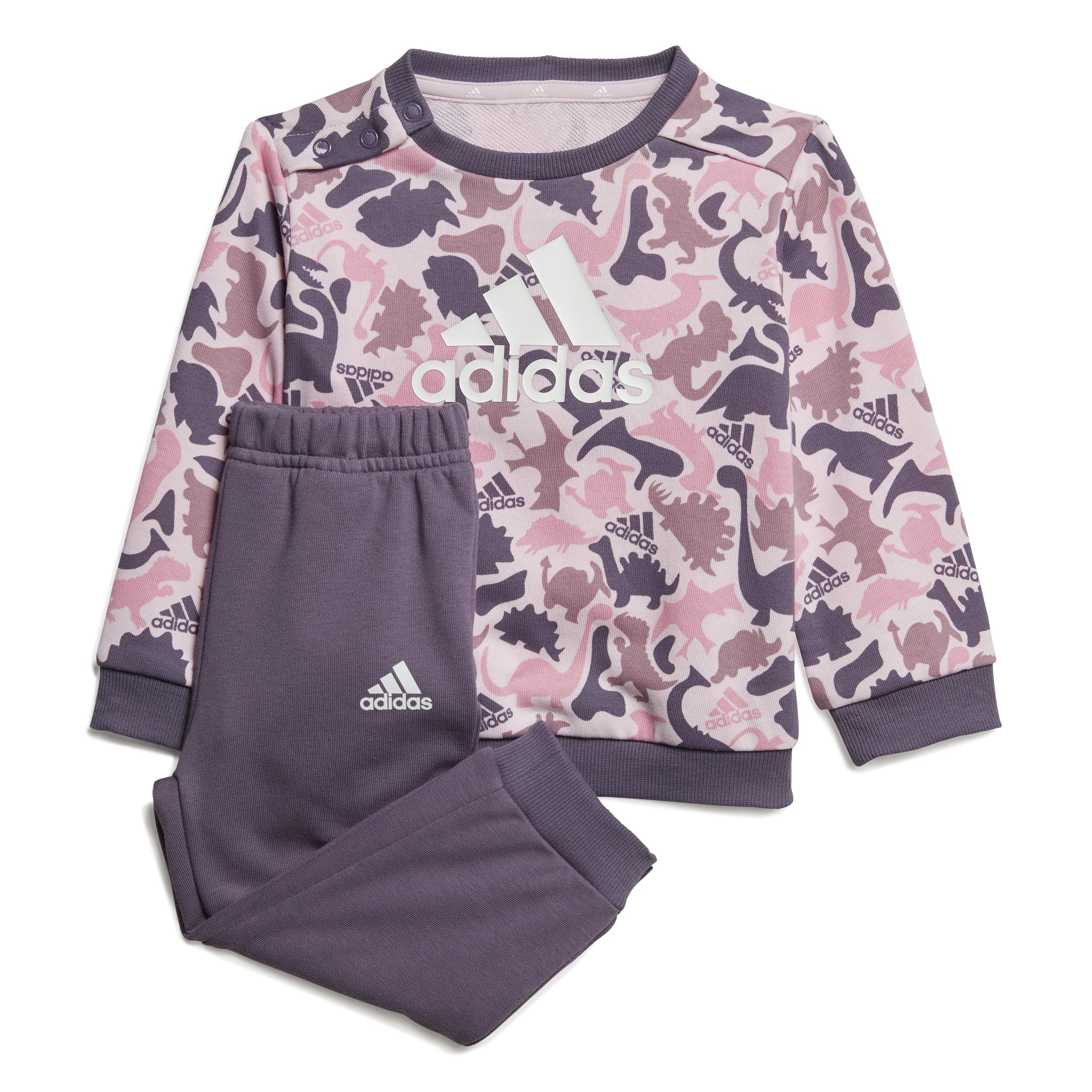 ADIDAS I AOP FT JOG Kinder Trainingsanzug Trainingsjacken ADIDAS CLPINK/BLIPNK/WONORC/ 68