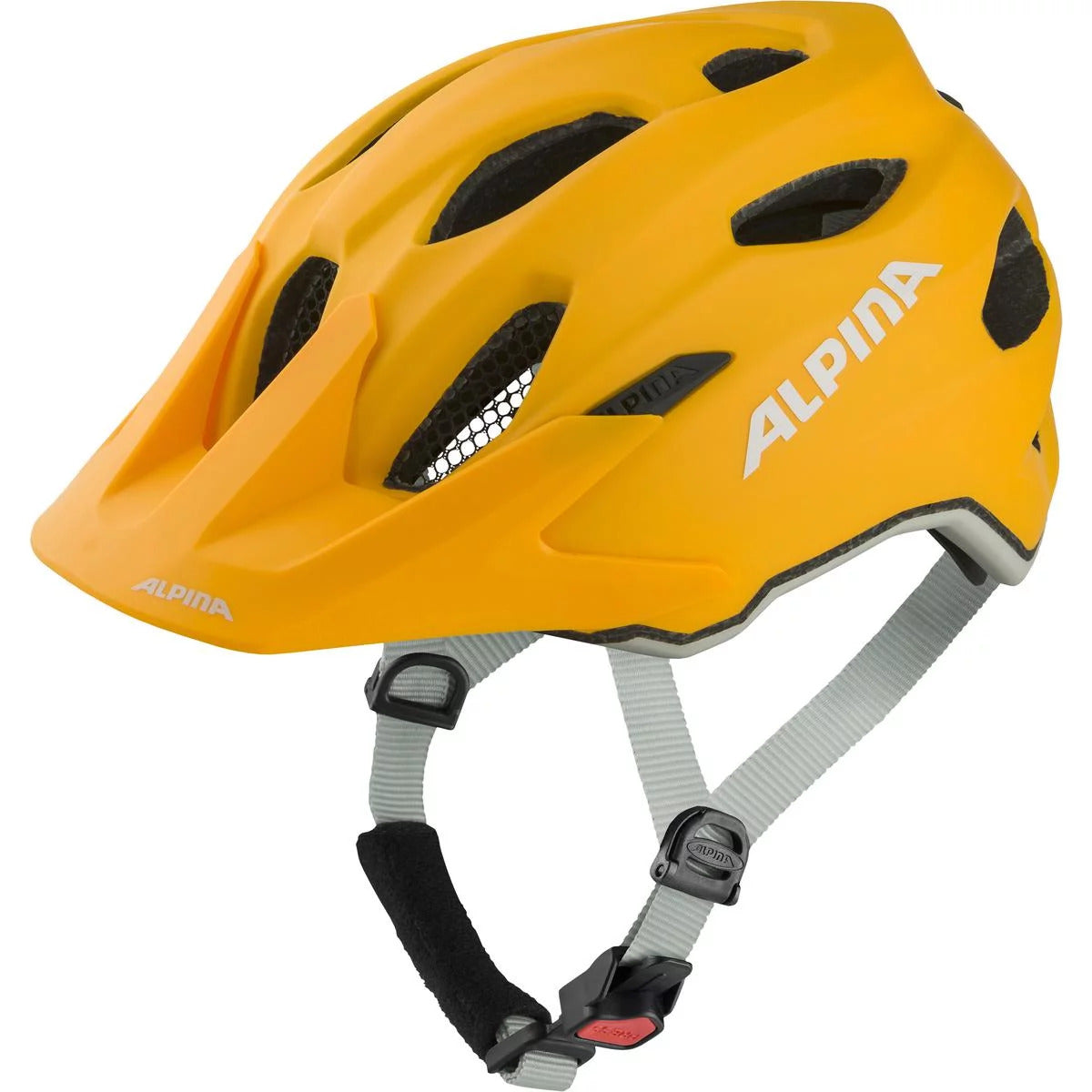 ALPINA Kinder Radhelm "Carapax Jr." Fahrradhelme & Schoner ALPINA 45 burned-yellow matt 51