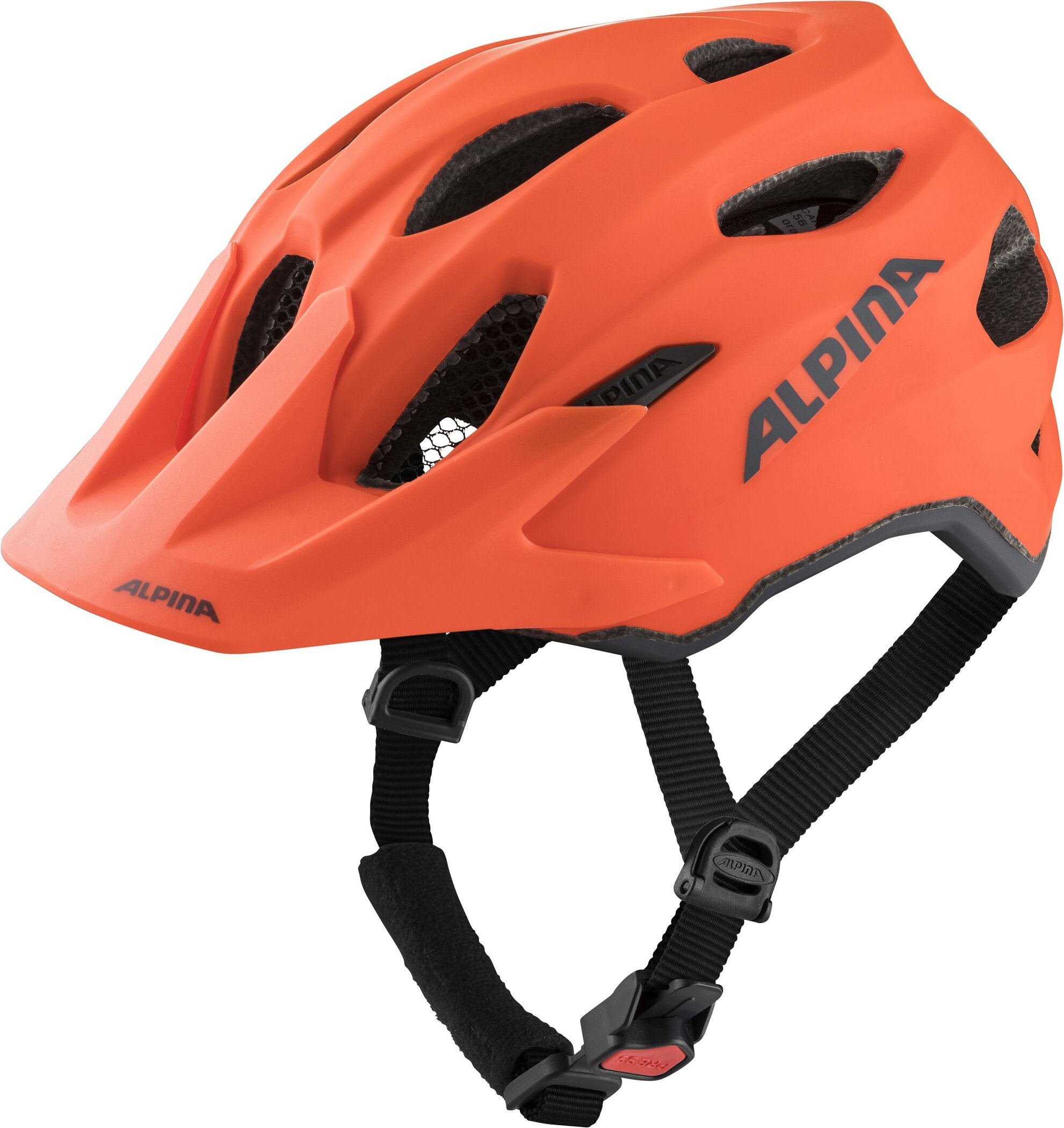 ALPINA Kinder Radhelm "Carapax Jr." Fahrradhelme & Schoner ALPINA 56 pumpkin-orange matt 51