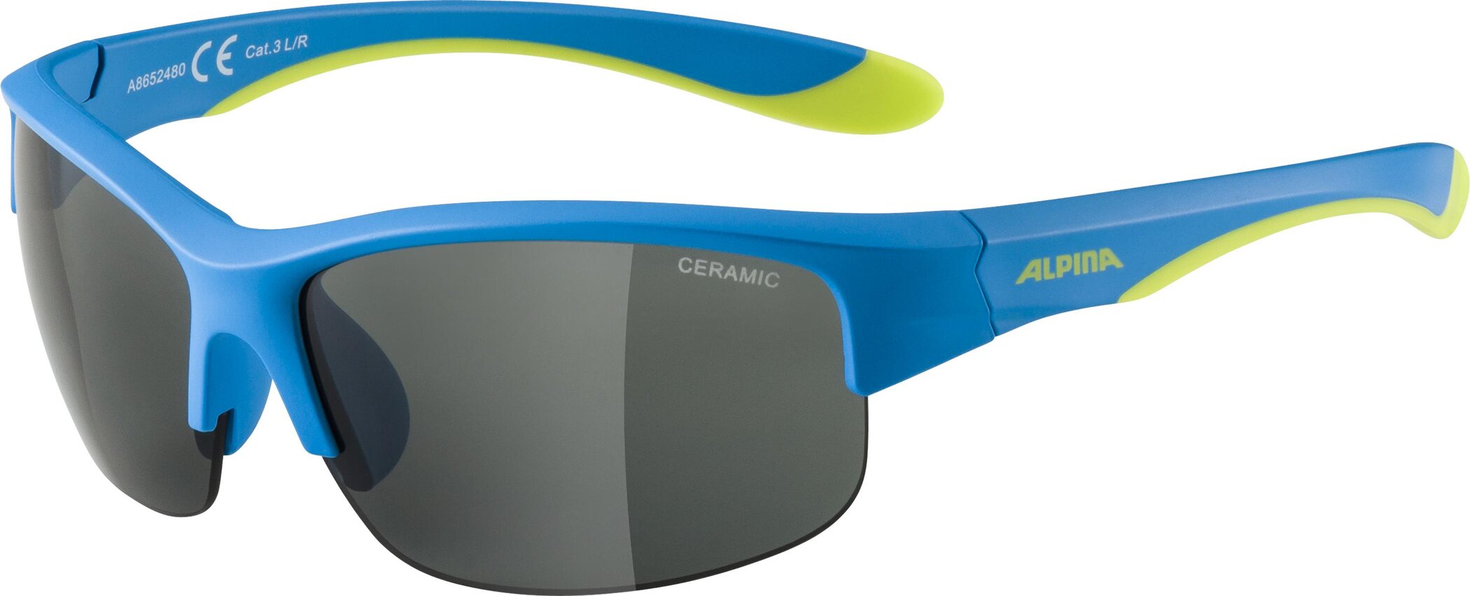 ALPINA FLEXXY YOUTH HR Fahrradbrillen ALPINA blue lime matt -