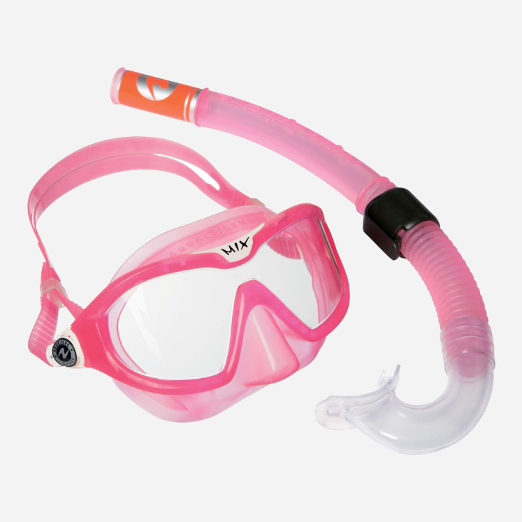 AQUALUNG COMBO MIX Schnorchel AQUALUNG 0209 PINK WHITE S