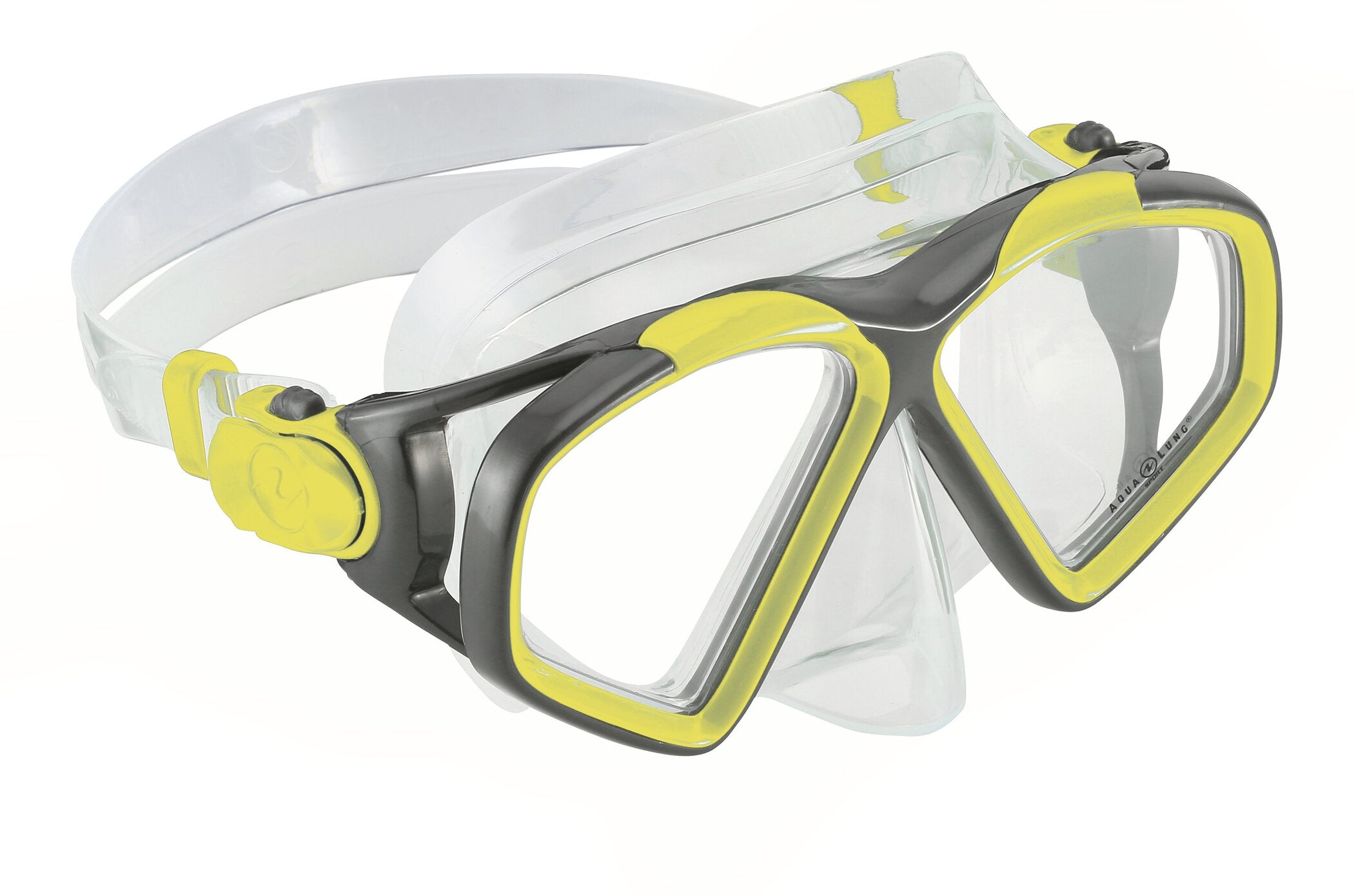 AQUALUNG HAWKEYE, Tauchmaske Tauchmaske AQUALUNG 7112 BRIGHT YELLOW DARK GREY L