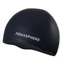 AQUASPHERE PLAIN SILICONE CAP Badekappe AQUASPHERE 0109 BLACK WHITE -