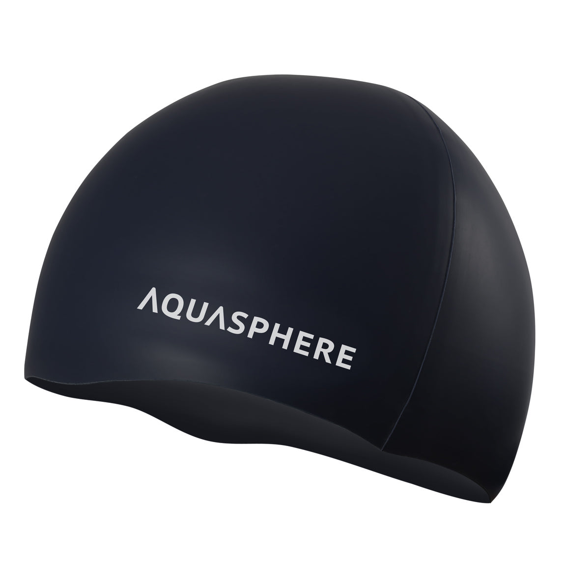 AQUASPHERE PLAIN SILICONE CAP Badekappe AQUASPHERE 0901 WHITE BLACK -