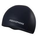 AQUASPHERE PLAIN SILICONE CAP Badekappe AQUASPHERE 0901 WHITE BLACK -