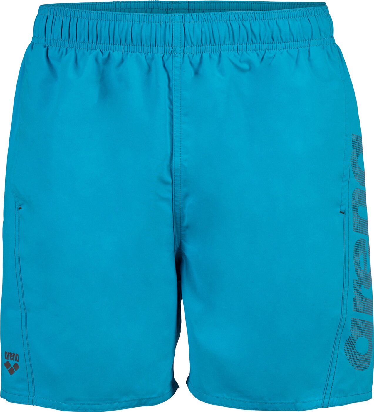 ARENA FUNDAMENTALS ARENA LOGO BOXER Badehose ARENA TURQUOISE-DARK OLIVE S