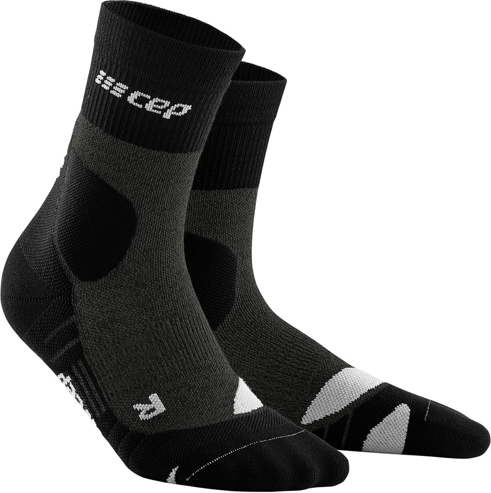 CEP Damen Hiking Merino Mid Cut Socks Wandersocken CEP stonegrey/grey II