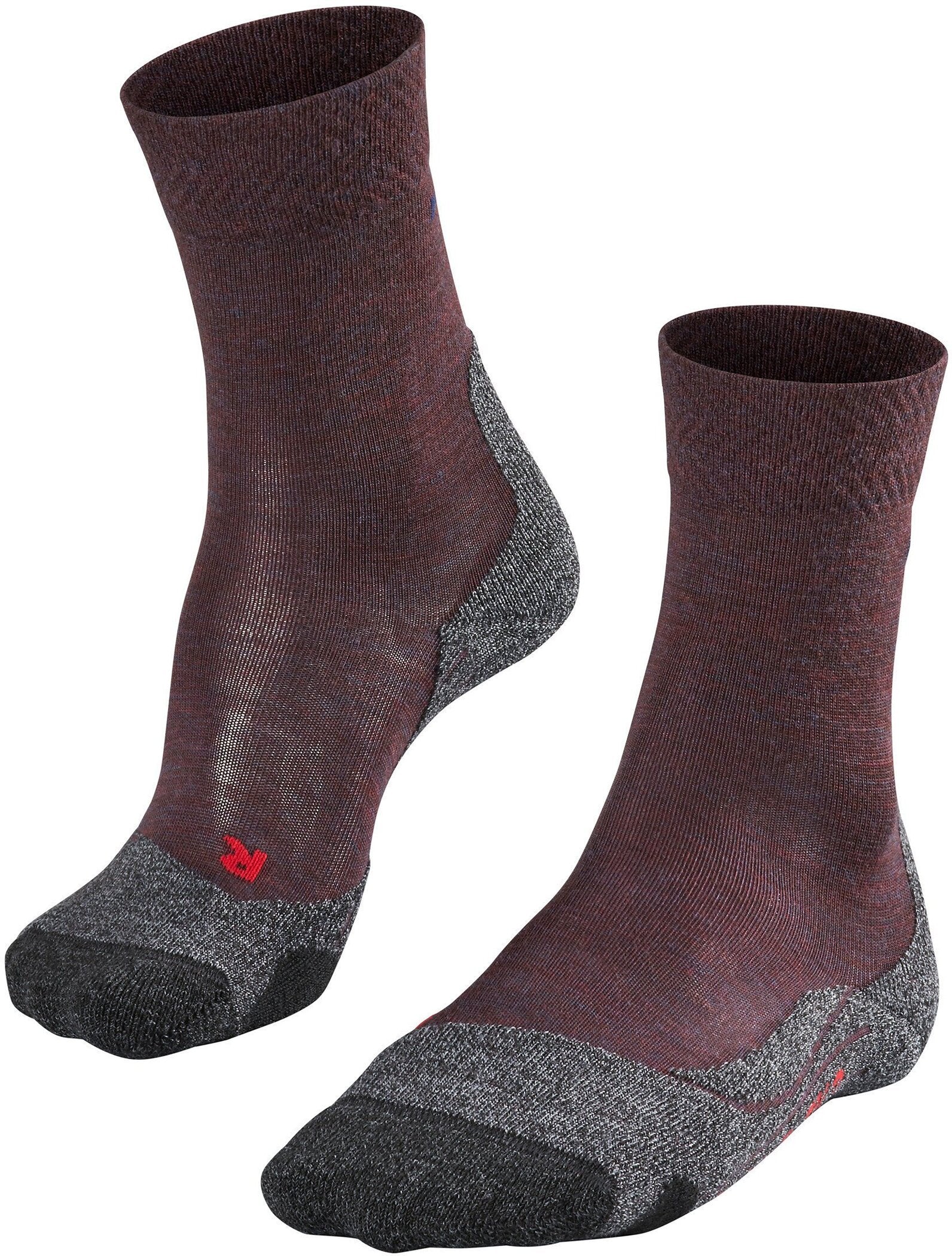 FALKE ess Damen Socken FALKE TK2 Melange Wandersocken FALKE 8546 winetasting 39-40