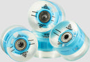 FIREFLY Skateb-Rolle Plastik 60x45 mm LED Skateboards FIREFLY TRANSPARENT/BLAU -