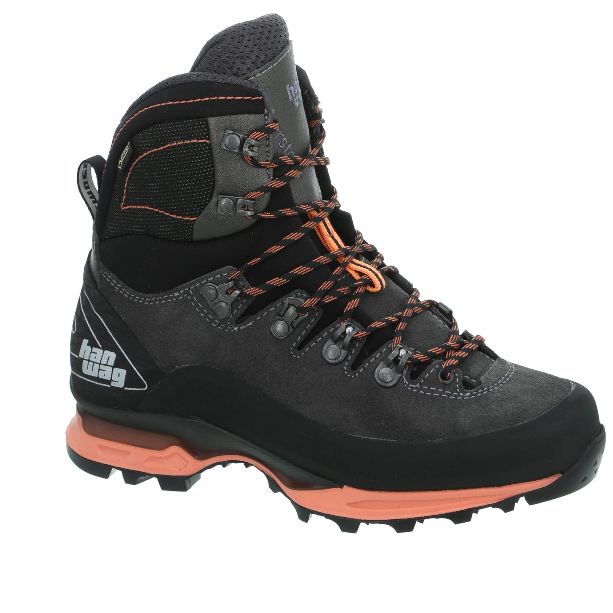 HANWAG Alverstone II Lady GTX Trekkingschuhe HANWAG 64232 Asphalt/Orink 39