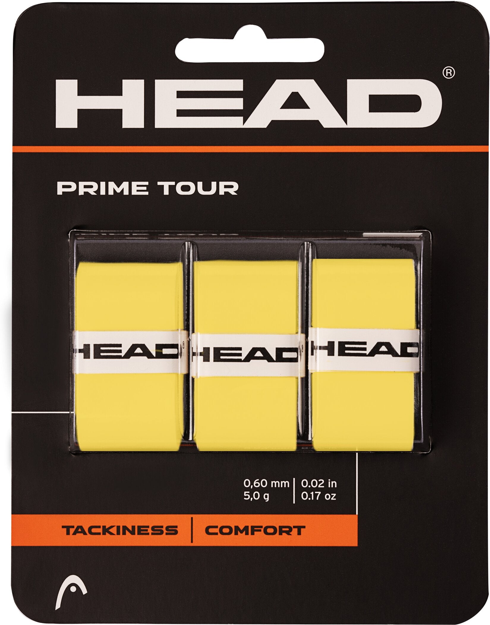 HEAD Gripband Prime Tour 3 pcs Pack Overgrip Tenniszubehör HEAD YW yellow -