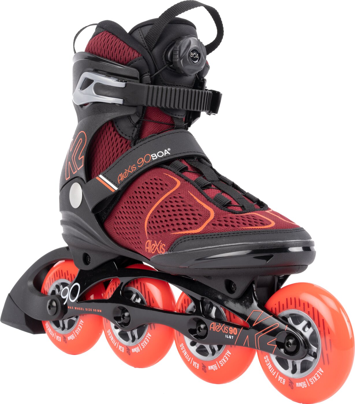 K2 ALEXIS 90 BOA burgandy_orange Inliner K2