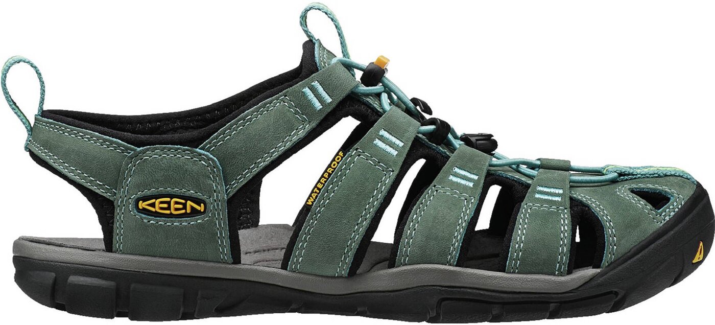 KEEN CLEARWATER CNX LEATHER W-MINERAL BL Trekkingsandalen KEEN NA MINERAL BLUE/YELLOW 37.5