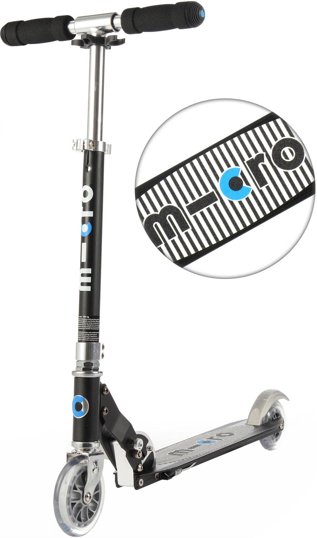 MICRO Scooter / Roller "Sprite" Special Edition Black Stripe Scooter MICRO schwarz -