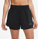 NIKE W NK ONE DF HR 3IN 2N1 DAMEN SOMMERHOSE Trainingshosen & Jogginghosen NIKE BLACK/REFLECTIVE SILV XS