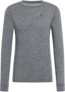 ODLO BL TOP crew neck l/s MERINO 20 Unterhemden ODLO 10183 odlo steel grey melange S
