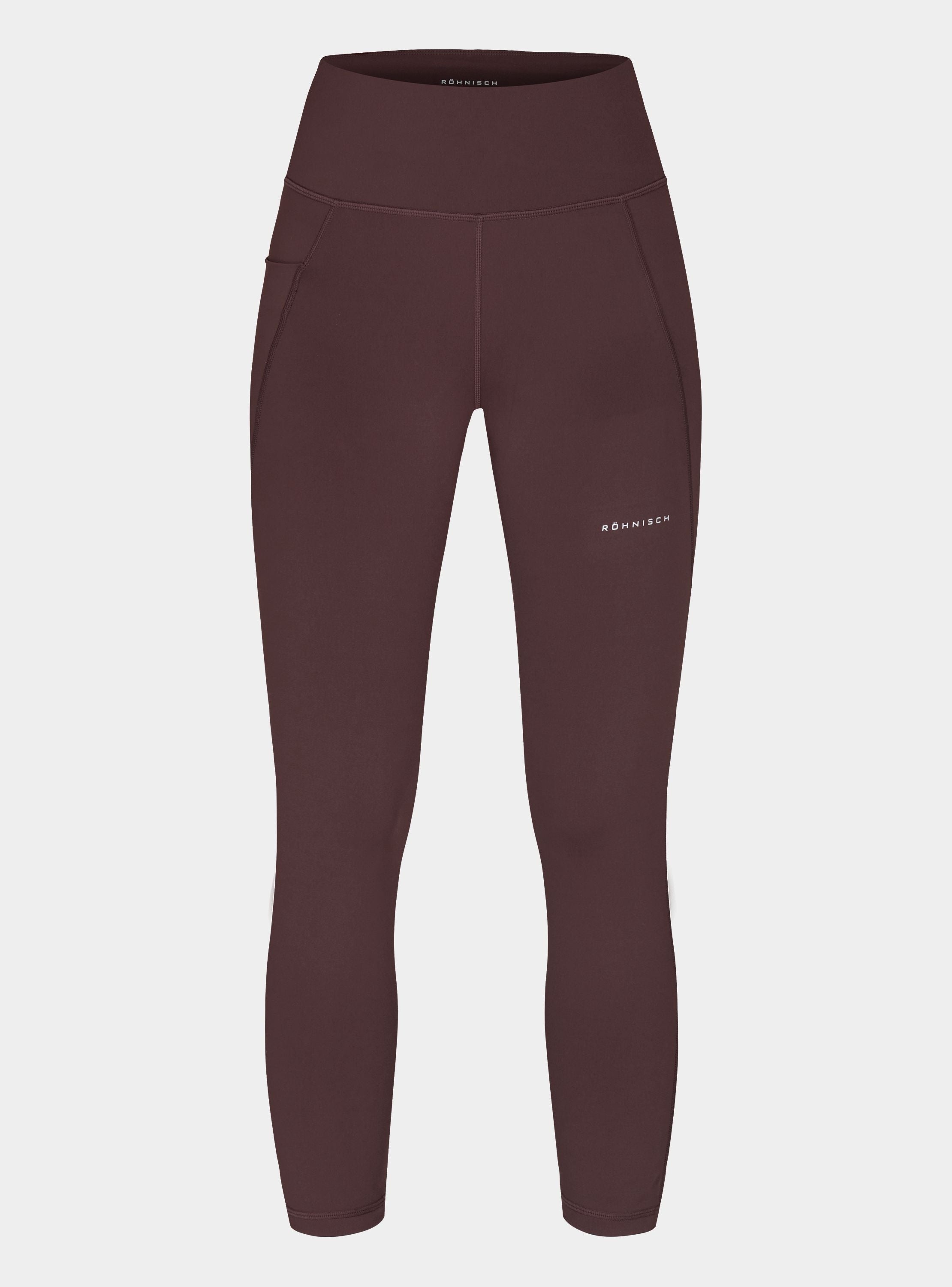 RÖHNISCH Flattering High Waist 7/8 Tights Trainingshosen & Jogginghosen RÖHNISCH S375 Deep Mahogany XS