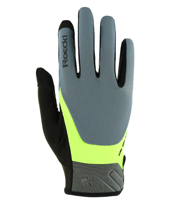 ROECKL Mori 2 Fahrradhandschuhe ROECKL 8503 hurricane grey/fluo yello 7